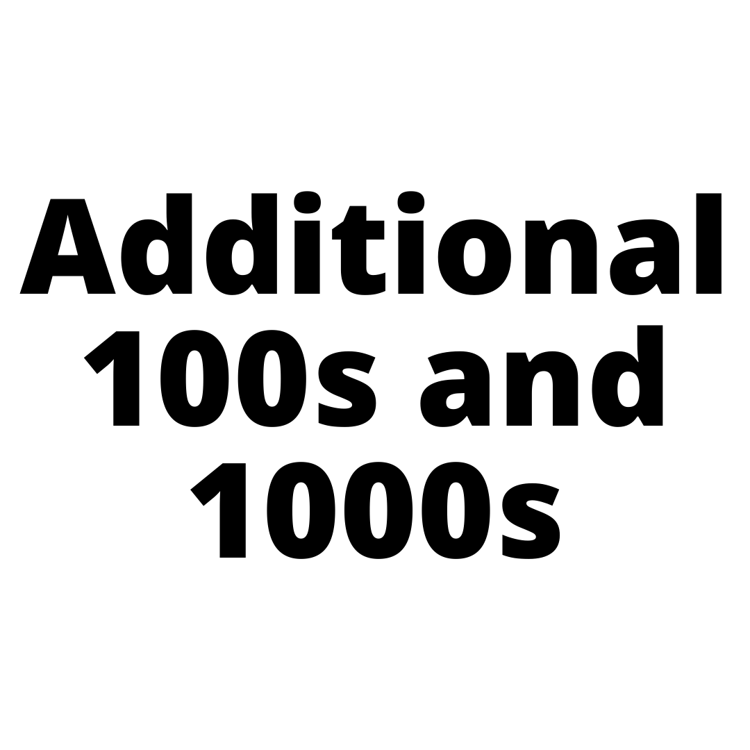 Additional 100s and 1000s Sydney