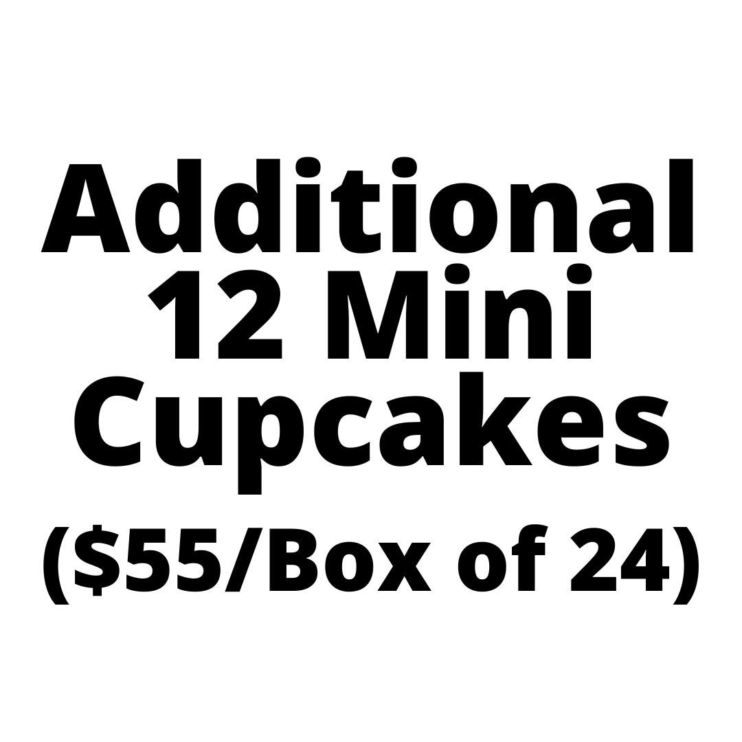 Additional 12 Mini Cupcakes ($55 Per Box)-Black Velvet Sydney