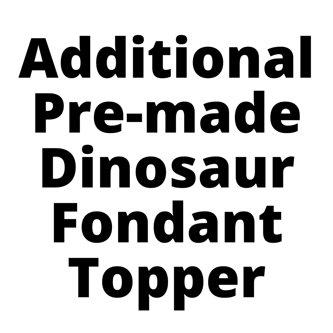 Additional Pre-made Dinosaur Fondant Topper Sydney