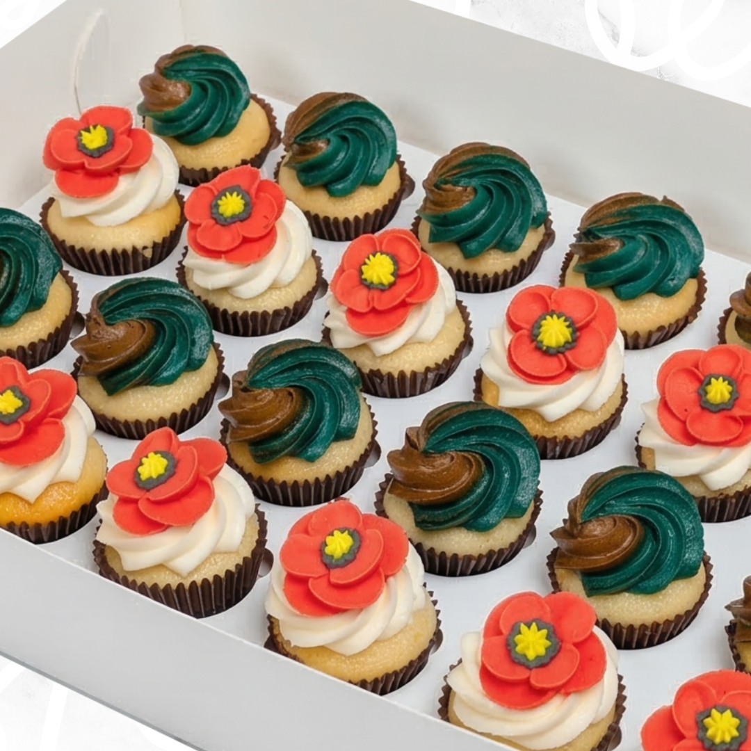 ANZAC Day Mini Cupcakes (24) Sydney