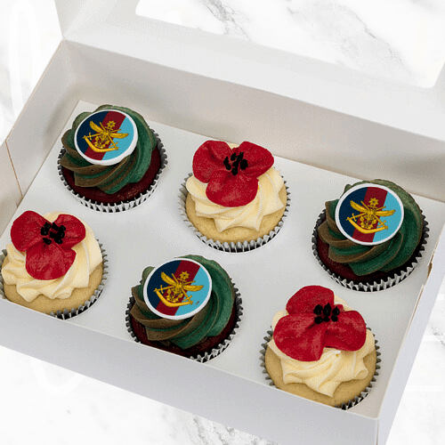 Anzac Poppy Cupcakes (6) Sydney