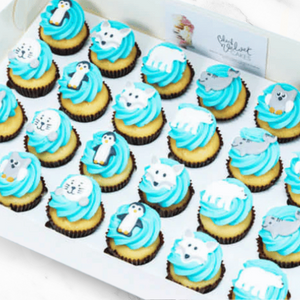 Arctic Animals Mini Cupcakes (24) Sydney