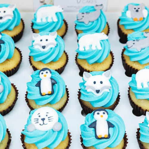 Arctic Animals Mini Cupcakes (24)-BVSydney