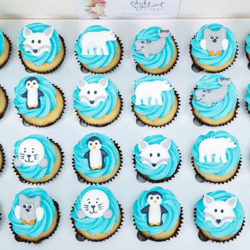 Arctic Animals Mini Cupcakes (24)-BVSydney