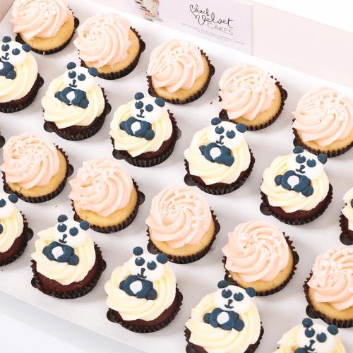 Baby Shower Panda Mini Cupcakes (24) Sydney