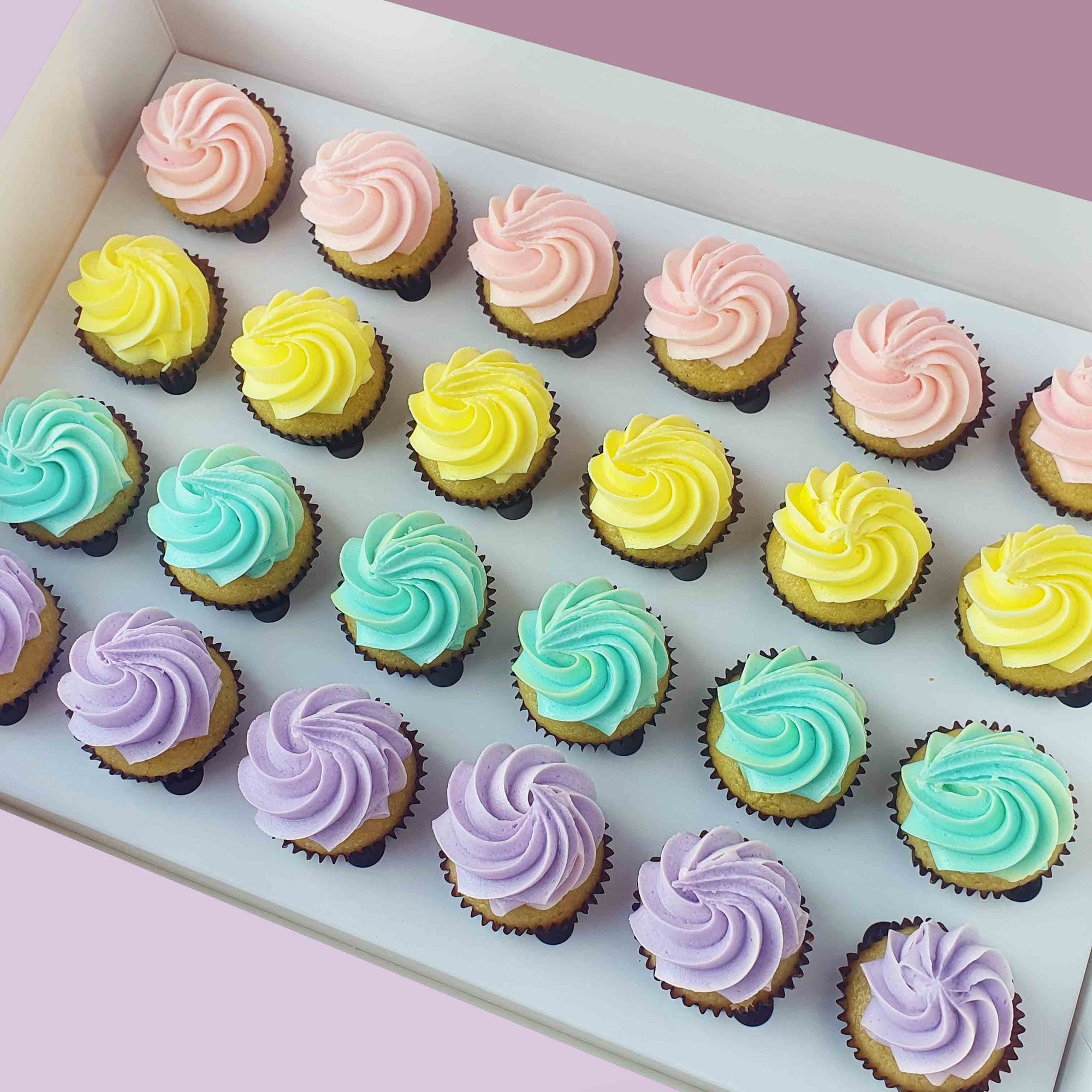 Baby Shower Pastel Mini-Cupcakes (24) Sydney