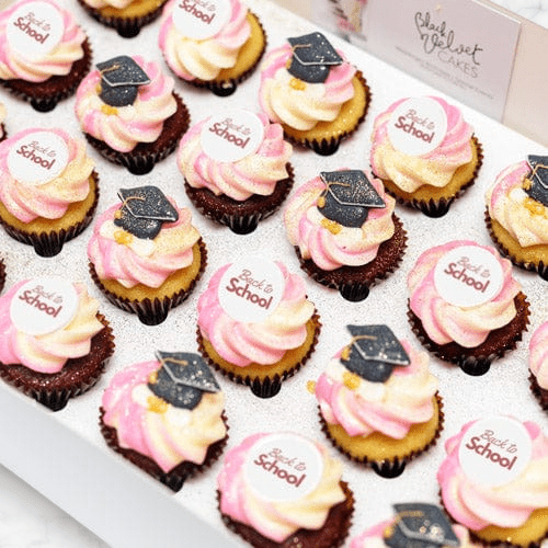 Back to School Pink Mini Cupcakes Sydney