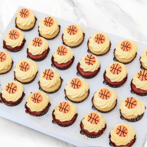 Basketball Mini Cupcakes (24) Sydney