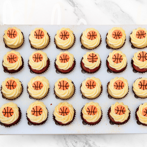 Basketball Mini Cupcakes (24) Sydney