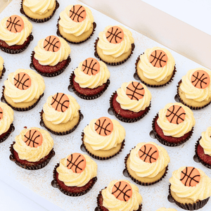 Basketball Mini Cupcakes (24) Sydney