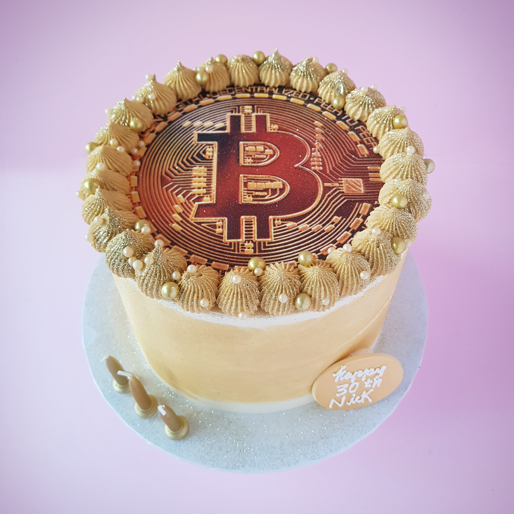 Bitcoin Cryptocurrency Cake