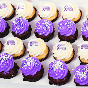 Overdose Awareness Day Mini Cupcakes (24)