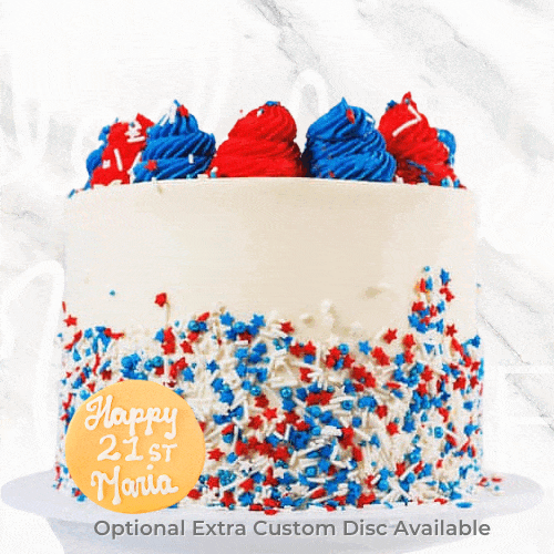 Blue and Red Aussie Cake Sydney