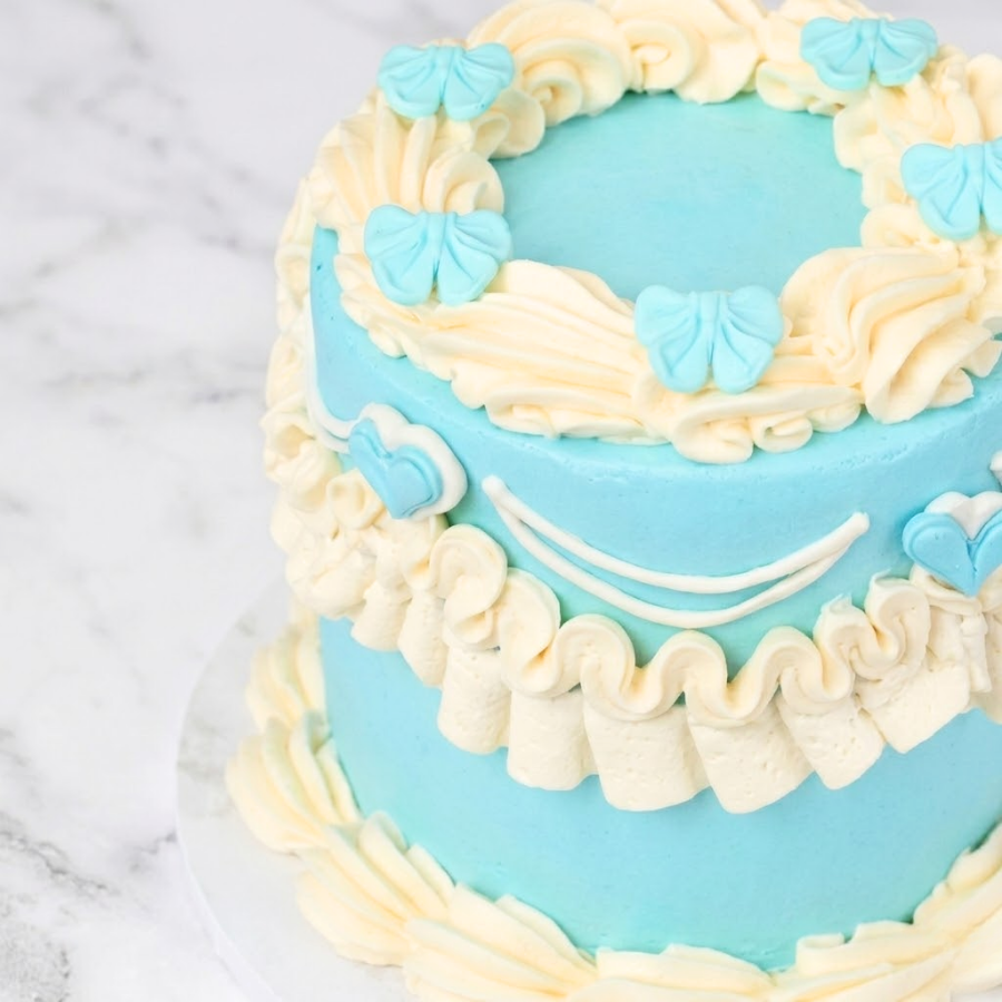 Blue Baby Vintage Cake Sydney
