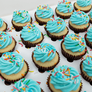 Blue Jimmies Mini Cupcakes (24) Sydney