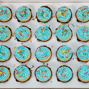 Blue Jimmies Mini Cupcakes (24)-BVSydneyCupcakes