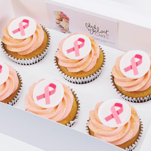 Breast Cancer Pink Ribbon Cupcakes Sydney