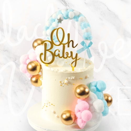 Bundle of Joy Gender Reveal Cake-BVSydney