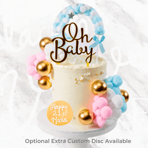 Bundle of Joy Gender Reveal Cake-BVSydney