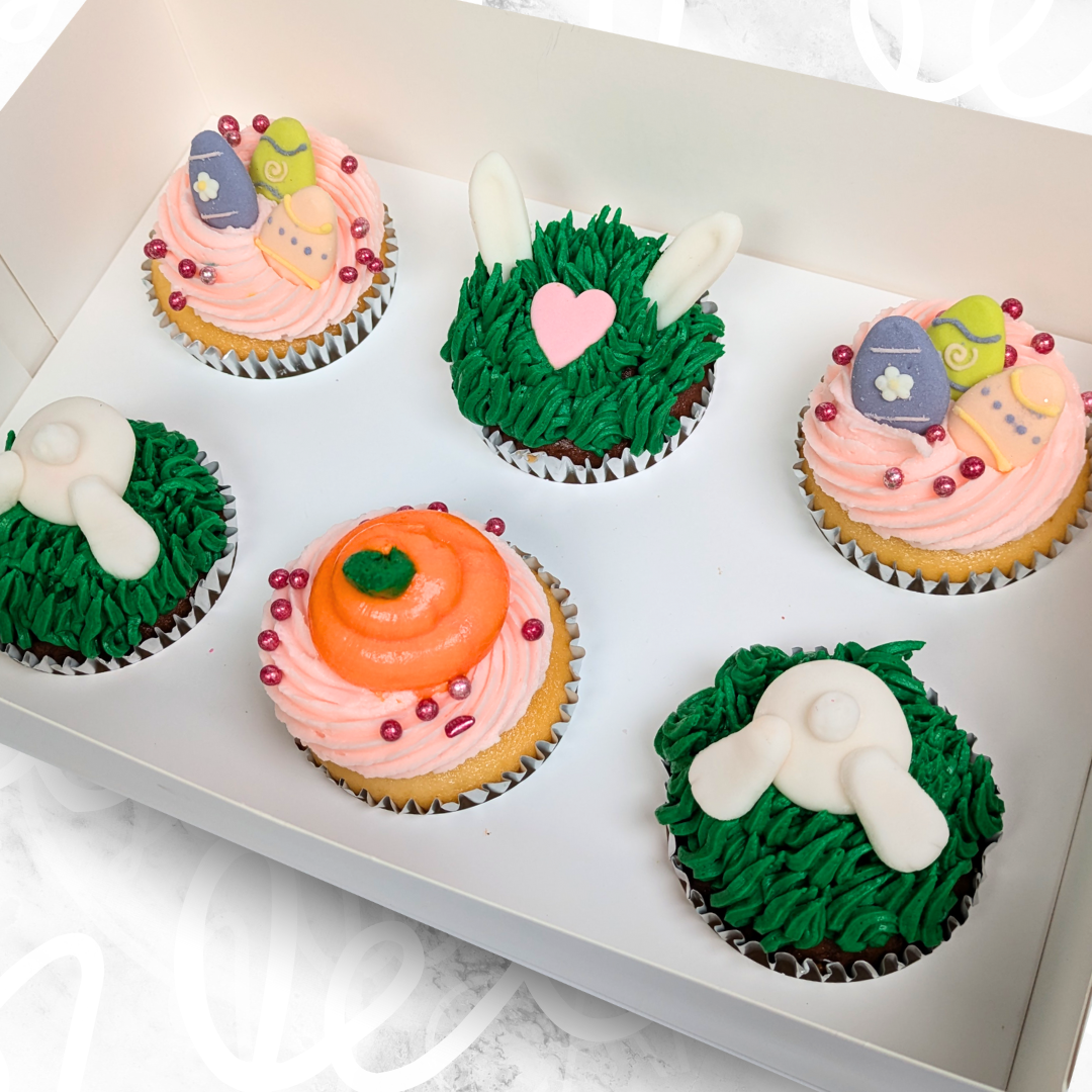 Bunny Bootie Easter Egg Cupcakes (6) Sydney