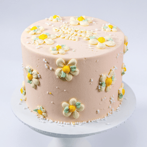 Buttercream Daisy Message Cake Sydney