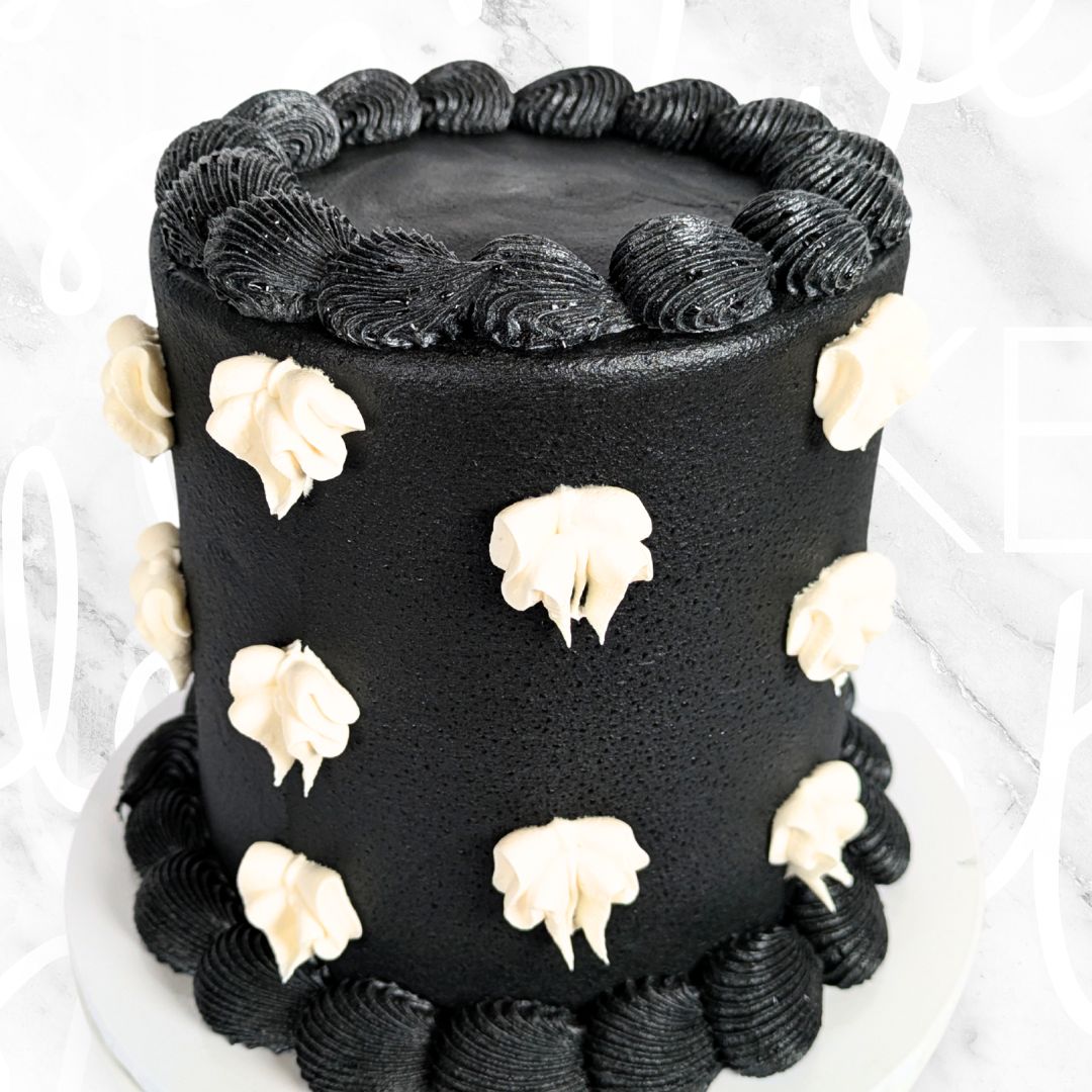 Buttercream Ribbon Vintage in Black Cake Sydney