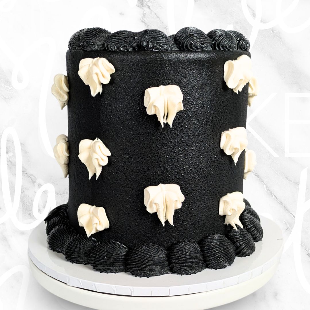 Buttercream Ribbon Vintage in Black Cake Sydney
