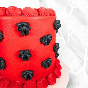 Buttercream Ribbon Vintage in Red Cake Sydney