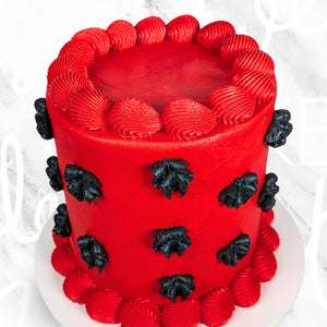 Buttercream Ribbon Vintage in Red Cake Sydney