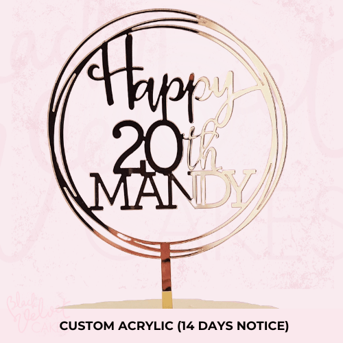 Cake Toppers-Black Velvet Sydney