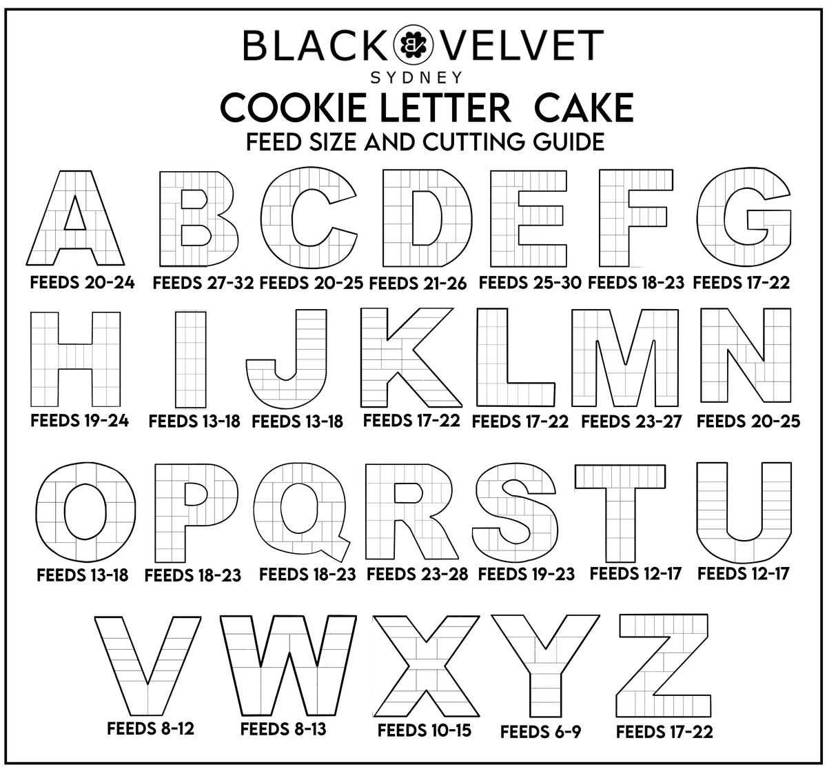 Caramel Number Letter Cookie Cake-BVSydney