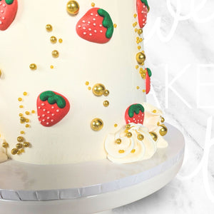 Champagne Bubbles and Strawberries Cake Sydney
