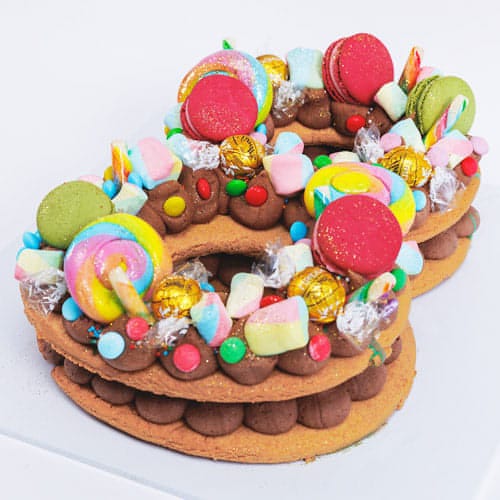 Chocolate Playtime Number Letter Cookie Cake Sydney