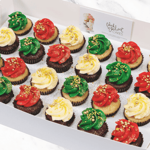 Christmas Baubles Mini Cupcakes (24) Sydney