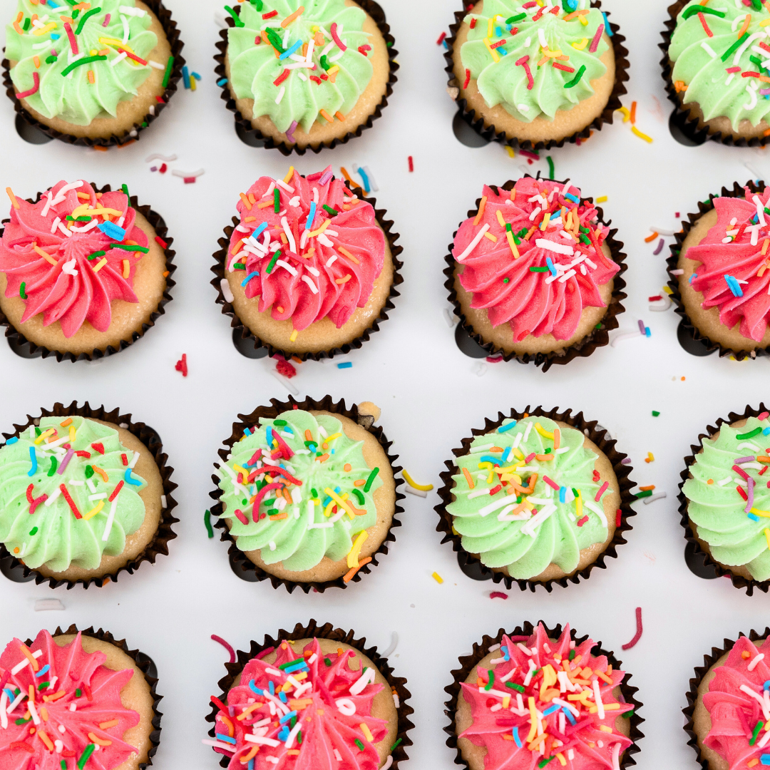 Christmas Cheer Sprinkles Mini Cupcakes (24) Sydney