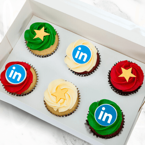 Christmas Stars Corporate Designer Cupcakes (6)-BVSydneyCupcakes