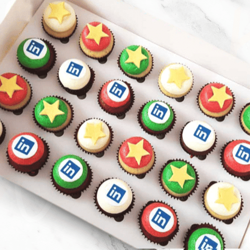 Corporate Christmas Stars Mini Cupcakes (24)-BVSydneyCupcakes