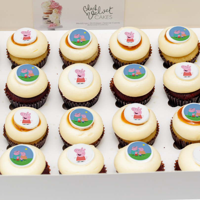 Corporate Logo Mini Cupcakes (24) Sydney