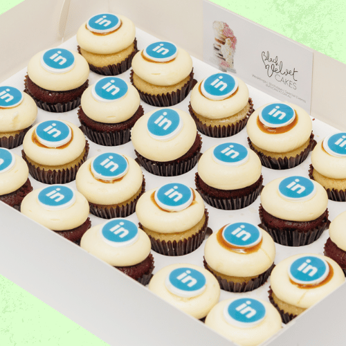 Corporate Logo Mini Cupcakes (24) Sydney