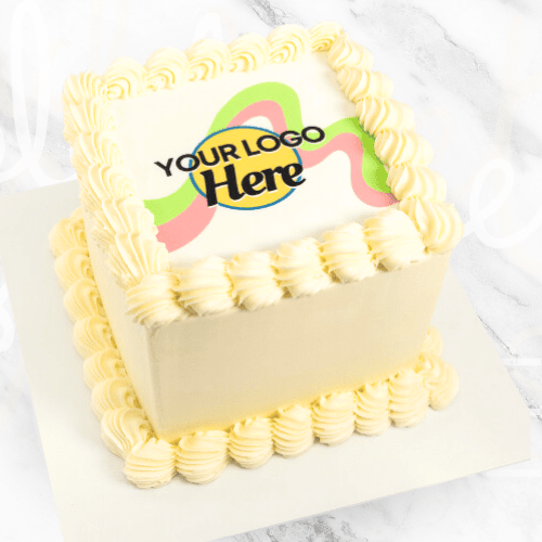 Corporate Logo Slab Cake-Black Velvet Cakes