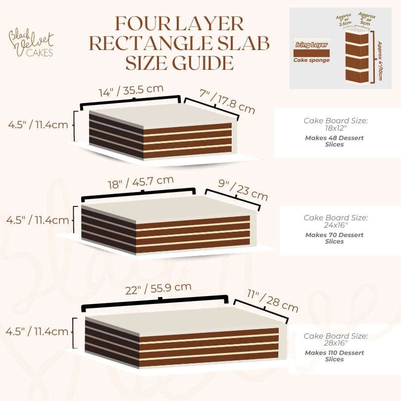 Corporate Logo Slab Cake-Black Velvet Cakes