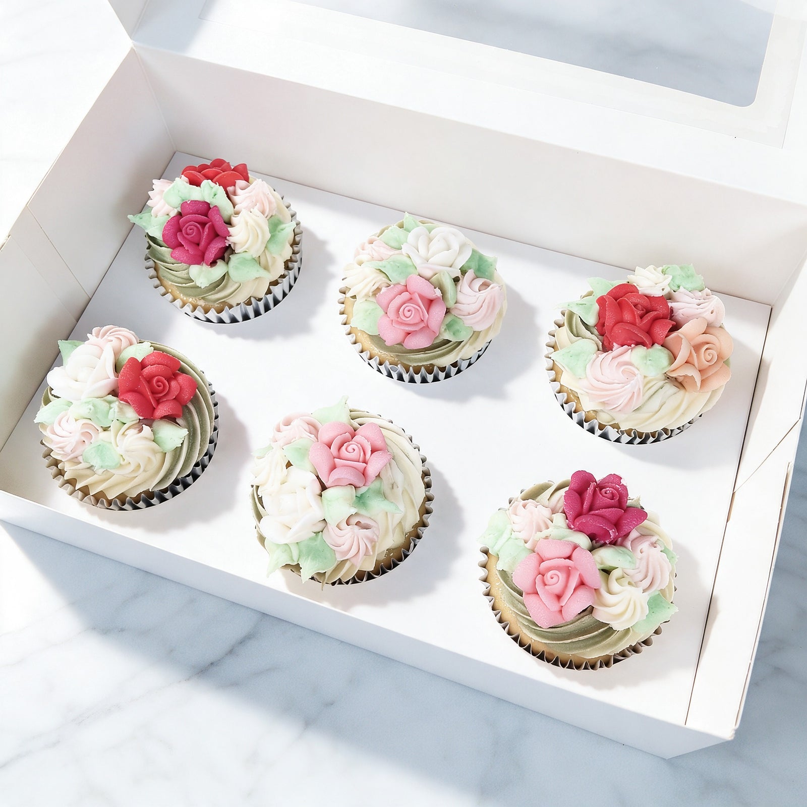 Spring Floral Cupcakes (6)