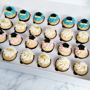 Graduation Colours Mini Cupcakes (24)