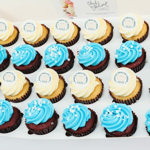 Dental Health Week Mini Cupcakes (24) Sydney