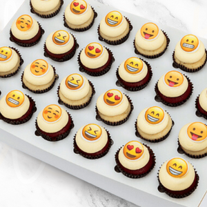 Emoji Mini Cupcakes (24) Sydney