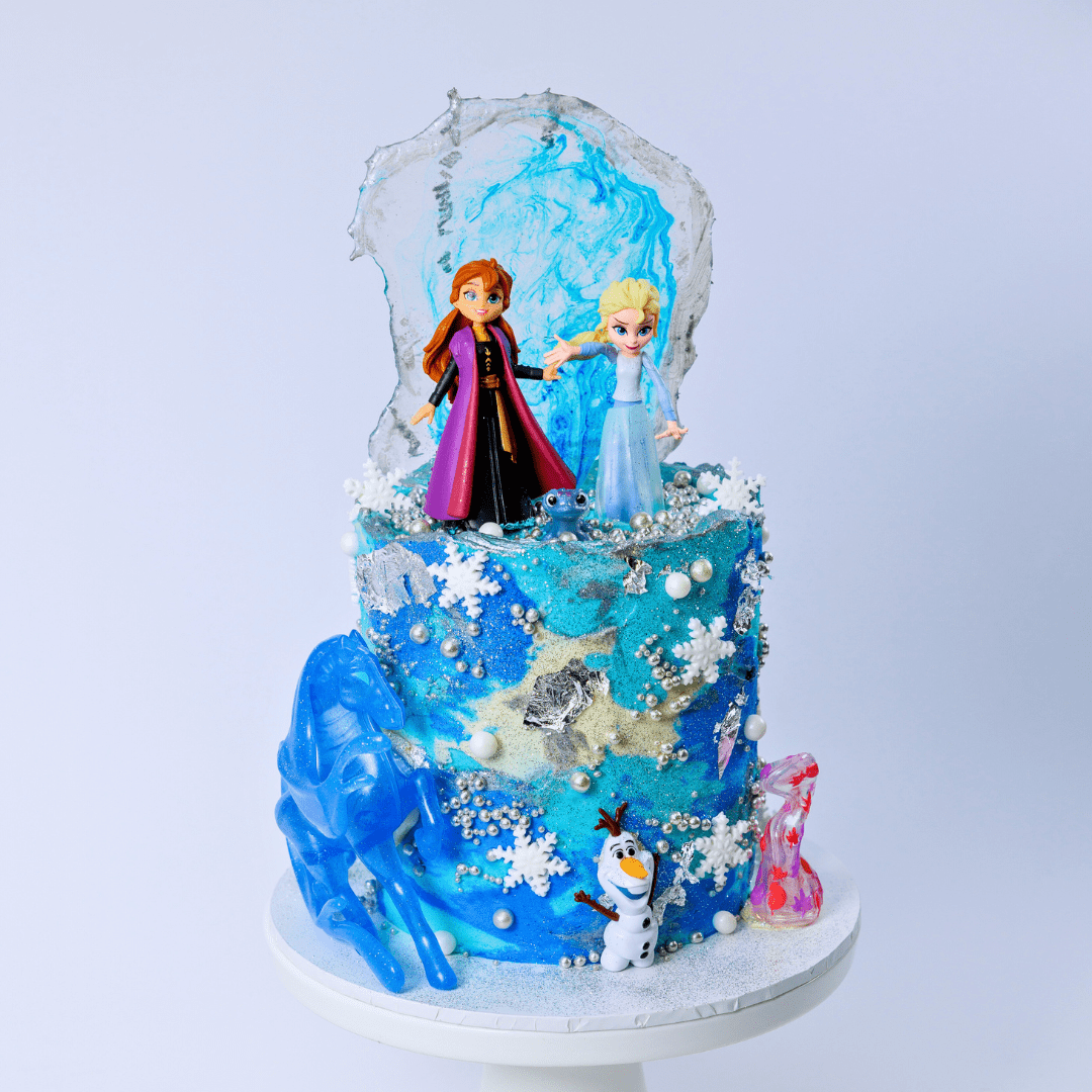 Red Elsa Cake | Elsa Frozen Theme Cake