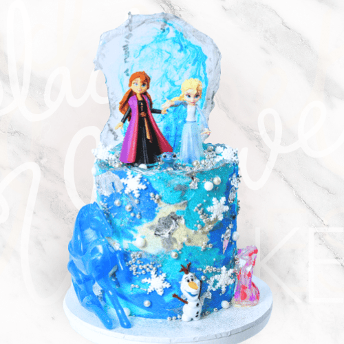 Frozen Characters Cake-BVSydney