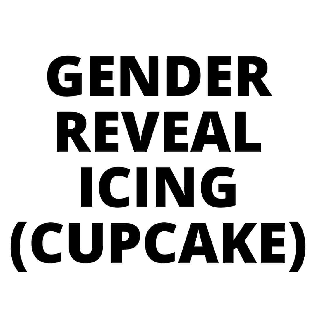 GENDER REVEAL ICING (CUPCAKE) Sydney