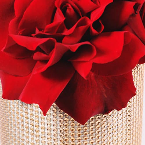 Gold Diamante Roses Cake-BVSydney