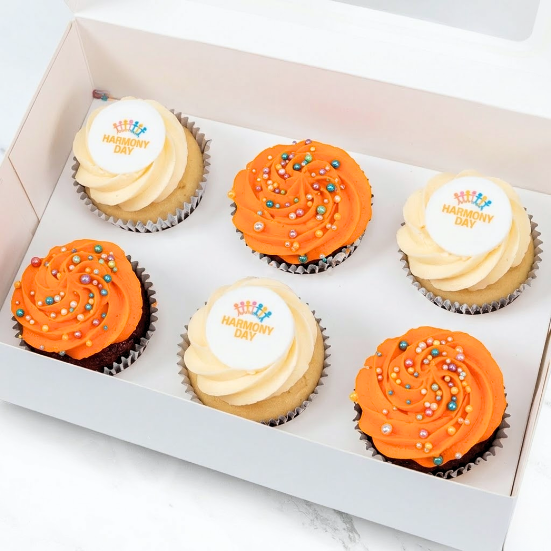 Harmony Day Logo Cupcakes (6) Sydney